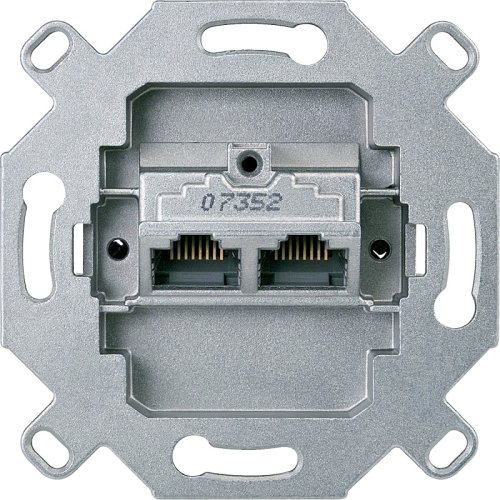 Розетка компьютерная без накладки без рамки Schneider Electric Merten Antique 2-м. RJ45+RJ45 6e картинка